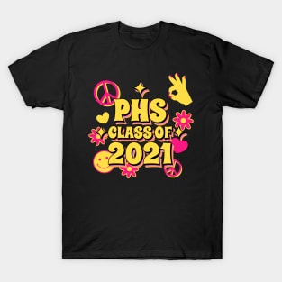 Parkville High School Peace and Love Class of 2021 T-Shirt